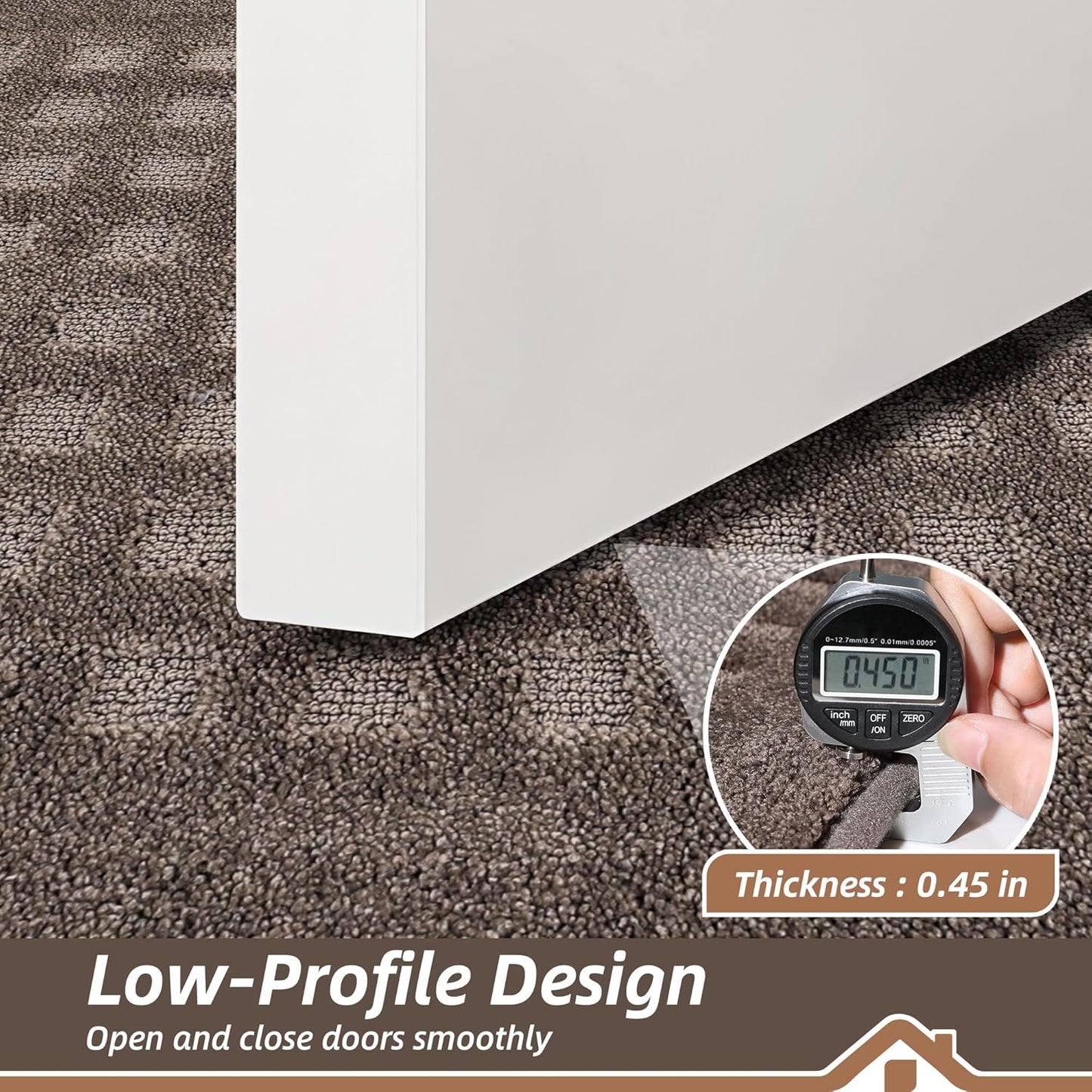 BEQHAUSE Waffle Door Mats Indoor 24"x36", Dog Mat for Muddy Paws Absorbent and Dirt Resist Floor Mats Non-Slip Washable Rugs for Entryway, Welcome Mat for Front Back Door, Muddy Wet Shoes, Brown