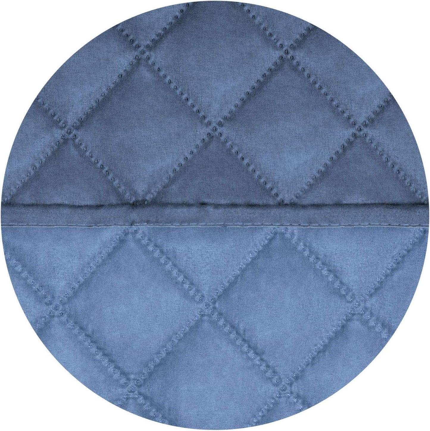 PureFit Reversible Quilted Sofa Cover, Water Resistant Slipcover Furniture Protector, Washable Couch Cover with Non Slip and Elastic Straps for Kids, Dogs, Pets (Oversized Chair, Dark Blue/Light Blue)