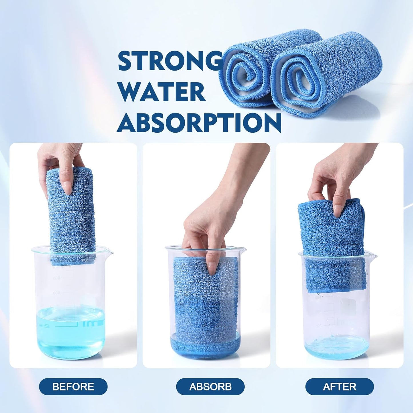 3 Pack Microfiber Mop Pads, Mop Replacement Pads Refills Floor Spray Mop Pads Wet Moping Pads Refill Reusable Pads Suitable for All Spray Mops Cleaning