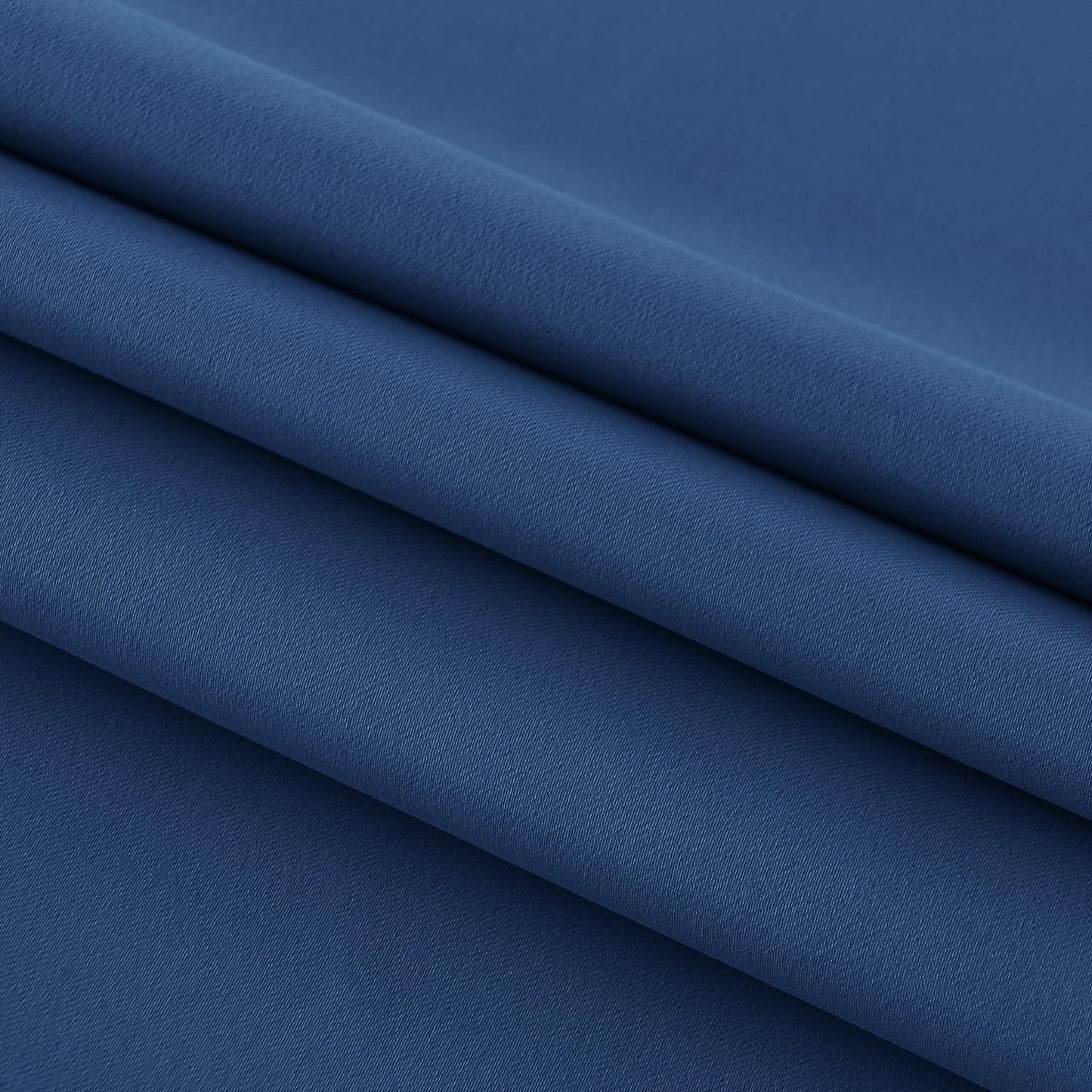 DWCN French Door Curtains – Rod Pocket Thermal Blackout Curtain for Doors with Glass Window, Kitchen and Patio Doors for Privacy, 23 X 72 Inches Long, 1 Curtain Panel with Tieback, Classic Blue