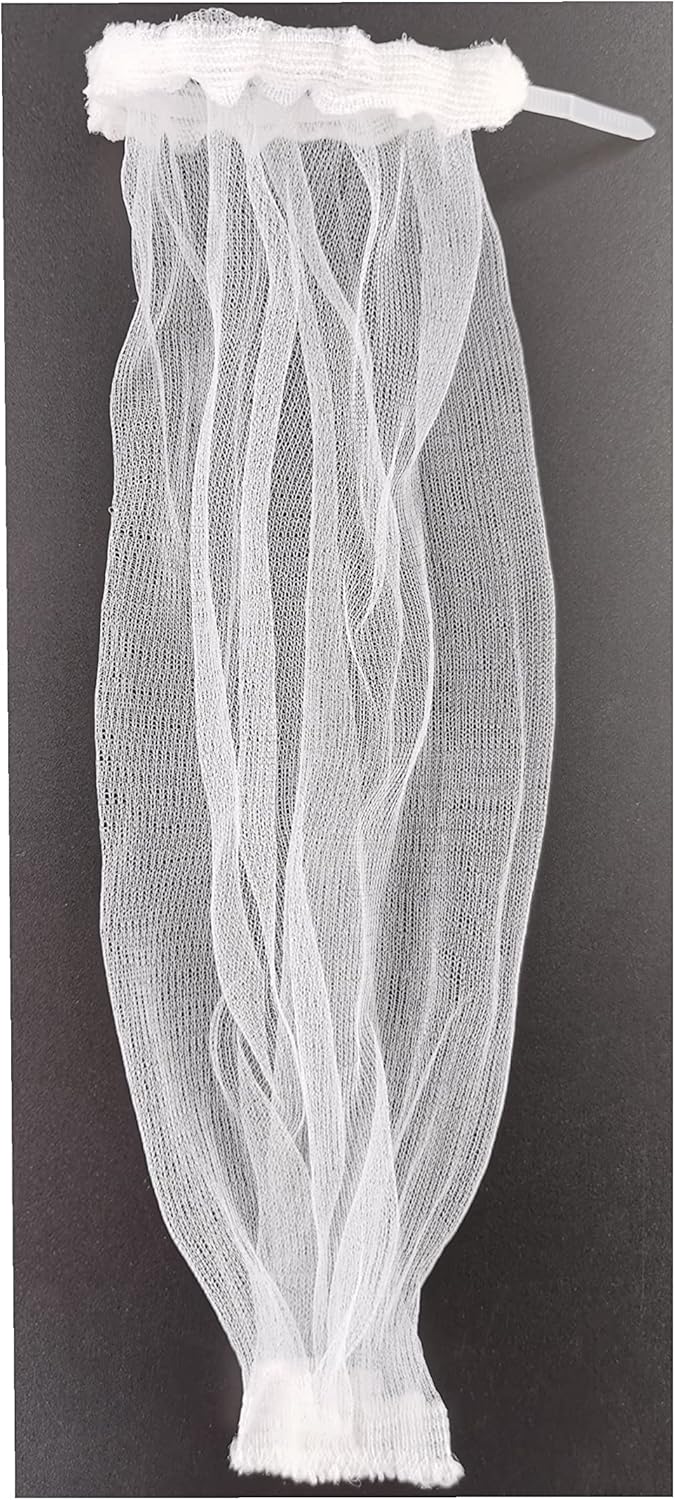 50 Pieces Washing Machine Hose Lint Traps Pet Dog Hair Catcher for Washer Laundry Lint Snare Sink Drain Hose Filter Dryer Mesh Bag with 50pcs Cable Ties