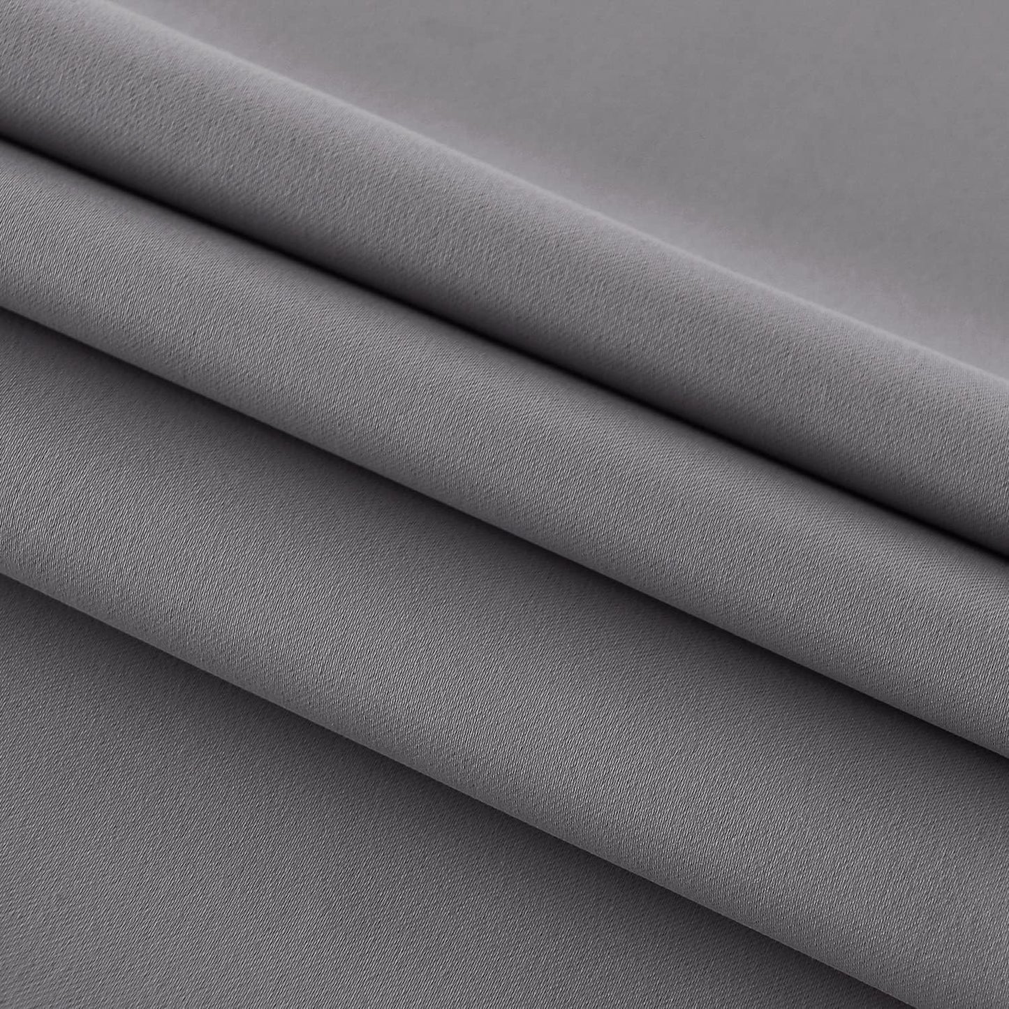 DWCN French Door Curtains – Rod Pocket Thermal Blackout Curtain for Doors with Glass Window, Kitchen and Patio Doors for Privacy, 54 X 40 Inches Long, 1 Curtain Panel with Tieback, Grey