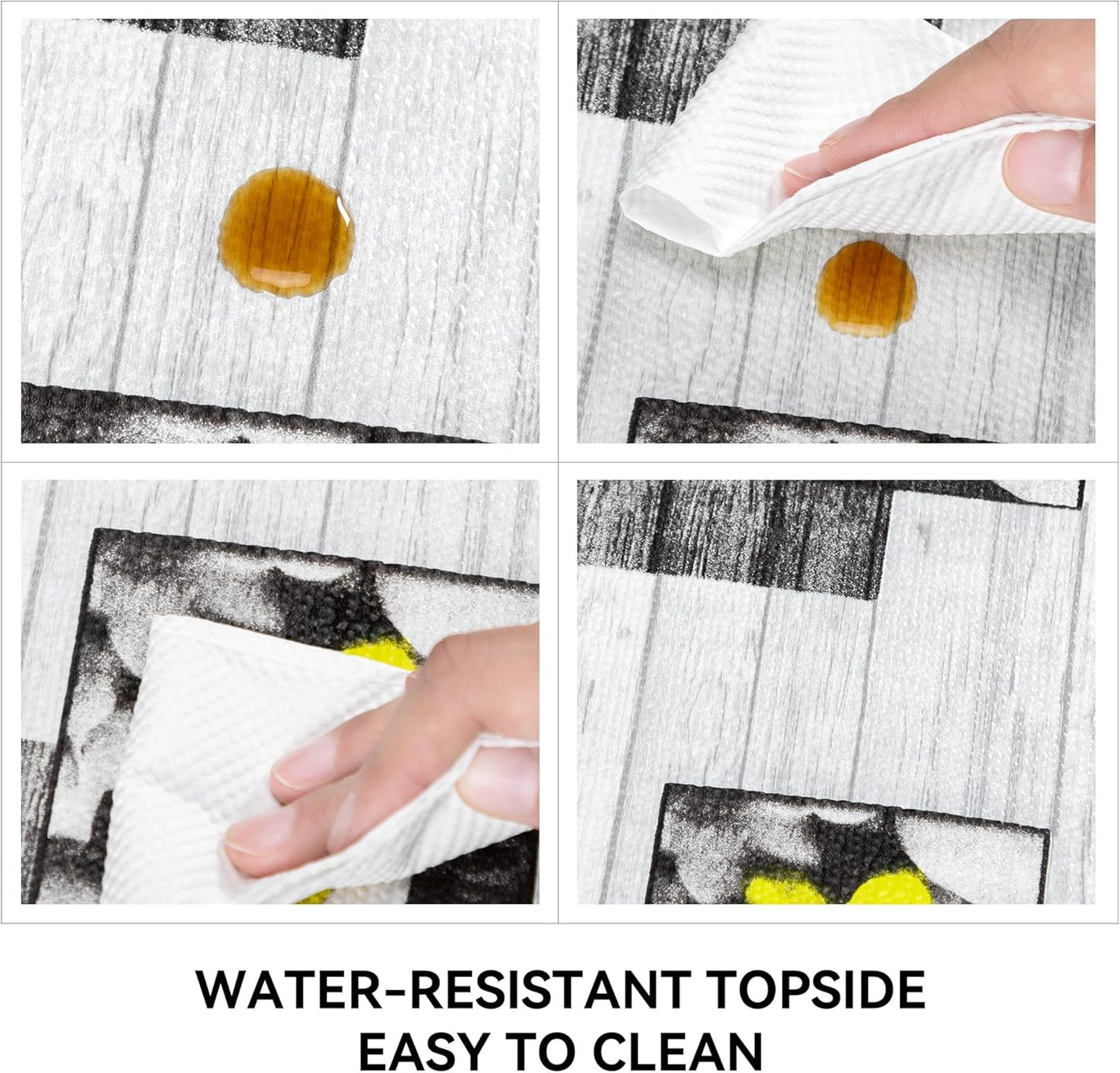 Shelf Liner 18" W x 384" L Long Non Adhesive Kitchen Drawer Liner, Waterproof Shelf Liner Durable Anti-Slip for Kitchen Cabinets