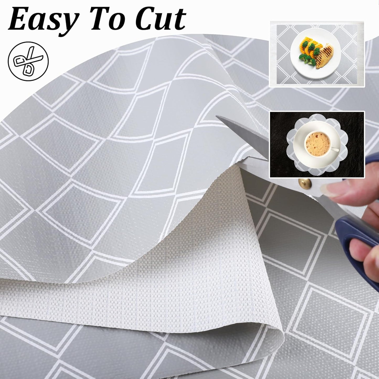 Kitchen Shelf Liner Non Slip 18 Inch X 20 FT Cabinet Liners for Shelves Waterproof Drawer Liners for Kitchen Cabinets Non Adhesive Cupboard Paper Liner for Bathroom Closet Fridge Dresser Pantry