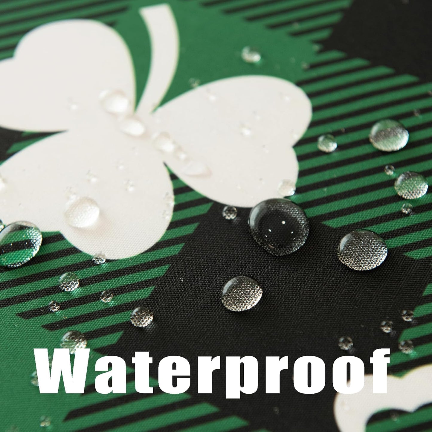 Green Waterproof Plaid St.Patrick Tablecloth Fabric - Square 58x58 Inch Classic Gingham Checker Holiday Table Cloth for Indoor Use - Lucky Shamrock Table Cover for BBQs, and Parties