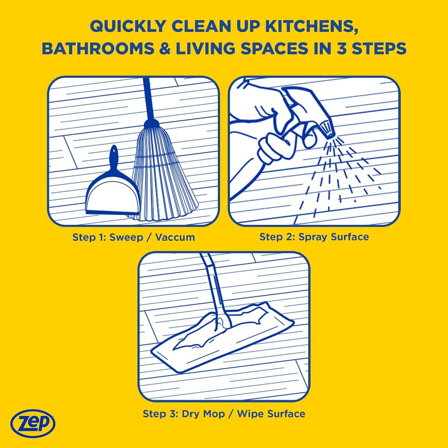 Zep Concentrated Multi-Purpose Pine Cleaner - 128 oz (Pack of 2) ZUMPP128 - Multi-Purpose Cleaner for Professional, Commercial and Household Use, From the Bathroom to Kitchens and Dining Rooms