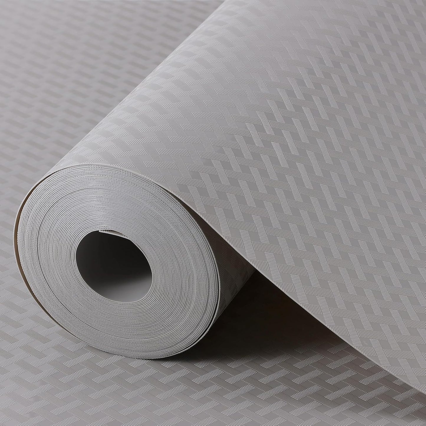 Light Gray Shelf Liners for Kitchen Cabinets Refrigerator Liners Waterproof & Oil-Proof Kitchen Cupboard Liner Drawer Mats EVA Material Non Adhesive Fridge Liner for Shelves 11.8 x 393.7 Inches