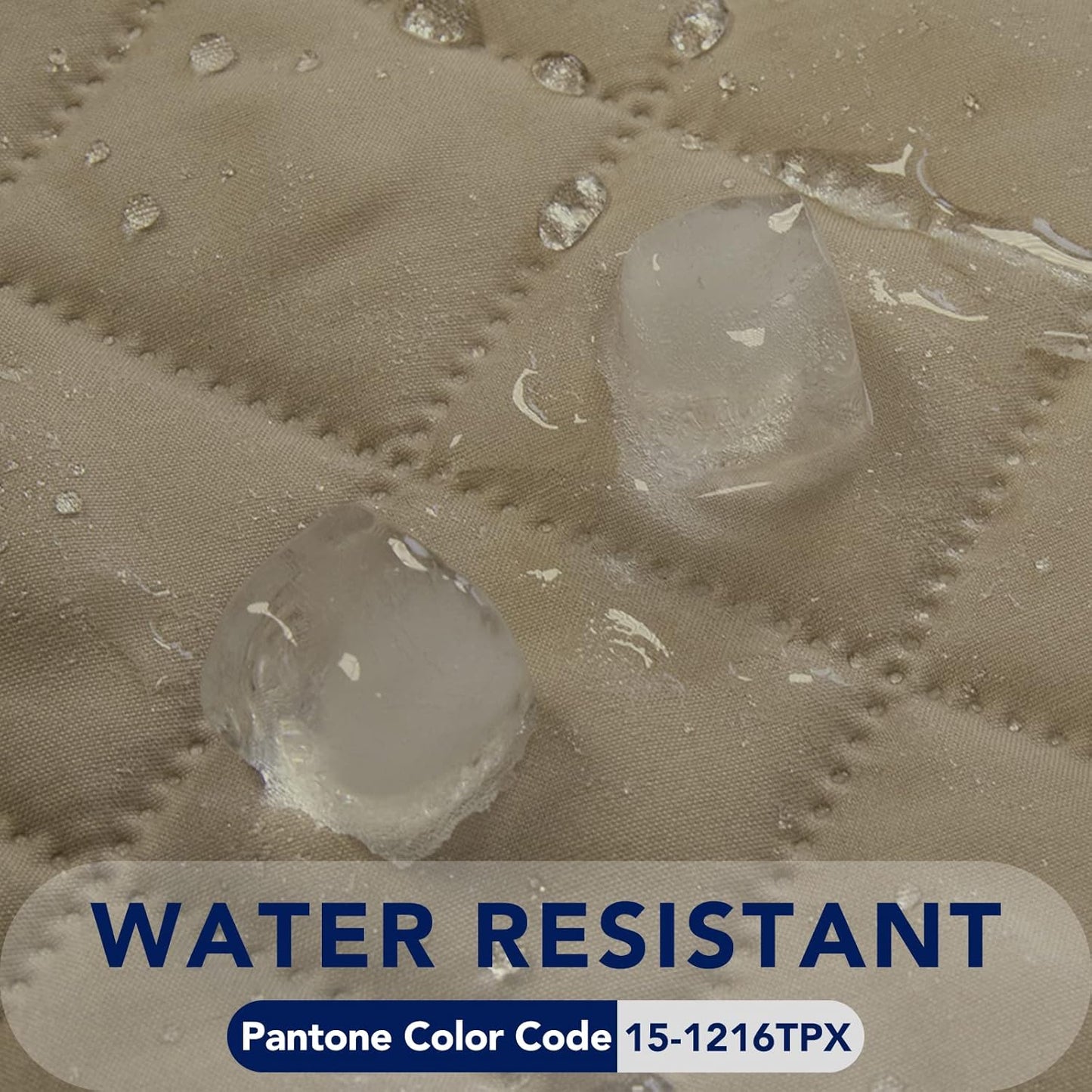 PureFit Reversible Quilted Sofa Cover, Water Resistant Slipcover Furniture Protector, Washable Couch Cover with Non Slip and Elastic Straps for Kids, Dogs, Pets (Sofa, Beige/Beige)