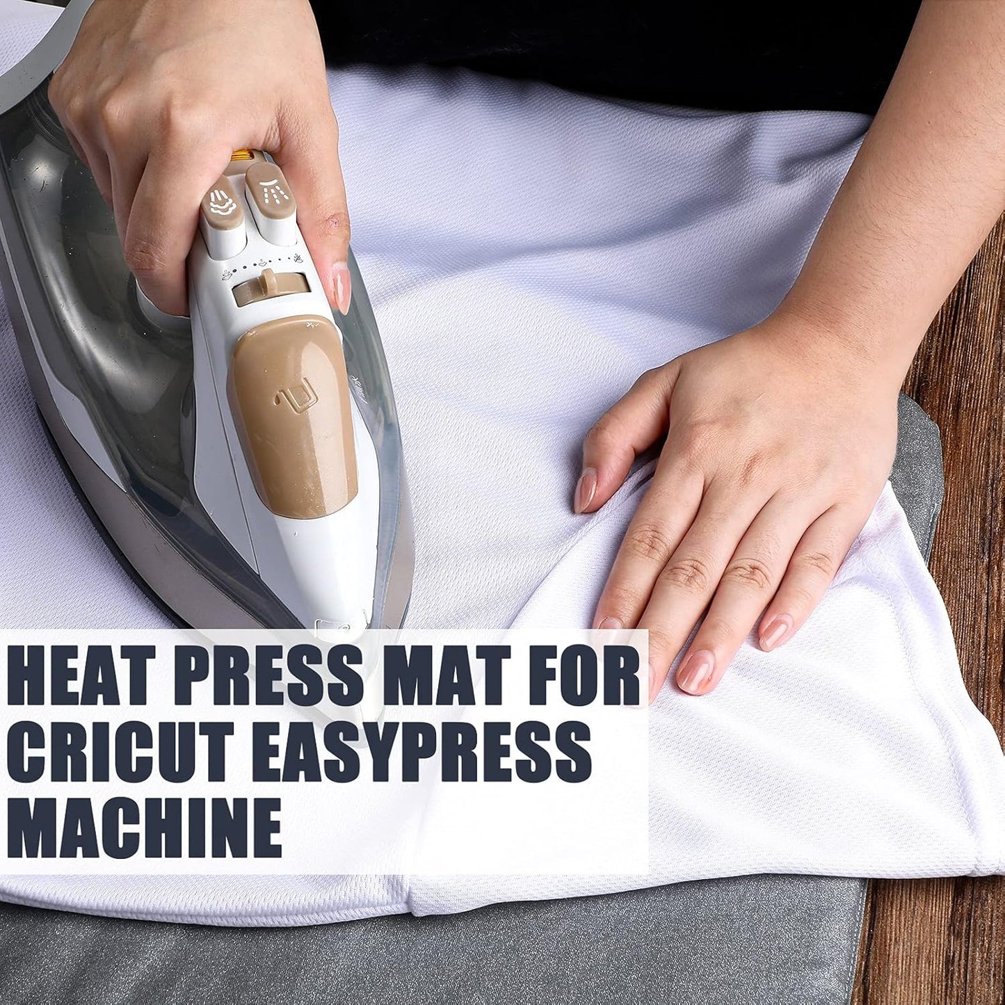 3 Pcs Heat Press Mats Compatible with Easypress 2 / Easypress Easy Press Mat Protective Resistant Double Sides Applicable Ironing Insulation for HTV Iron on Projects(Solid Pattern)
