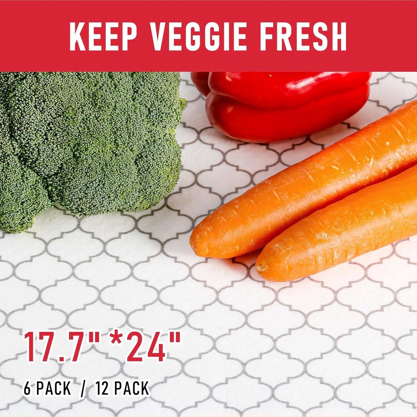 Cooyes 2 in 1 Refrigerator Liners & Fresh mats for Fridge Drawer and Glass Shelves, Absorbent Cloth Fridge Organizer Bin Mats Washable, Shelf Liner for Kitchen Cabinets Non Adhesive