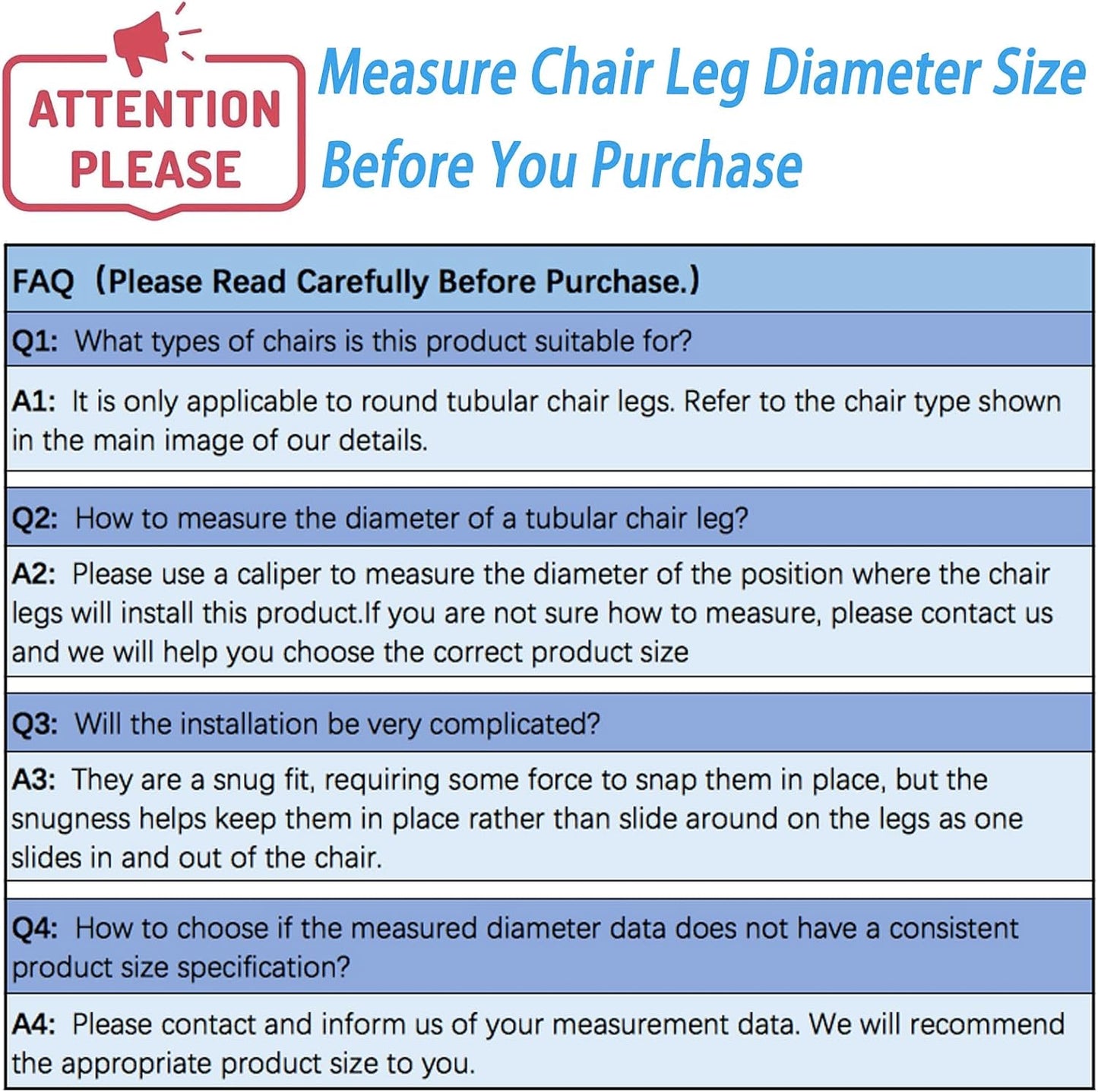 Rectangle U Shaped Chair Leg Tips Cap with Felt Pads,Furniture Feet Protectors Slide Smoothly Glides,Protect Hardwood Floor No Scratches No Noise,Fit 16mm(5/8inch) Diameter Tubular Legs (Black 8PCS)