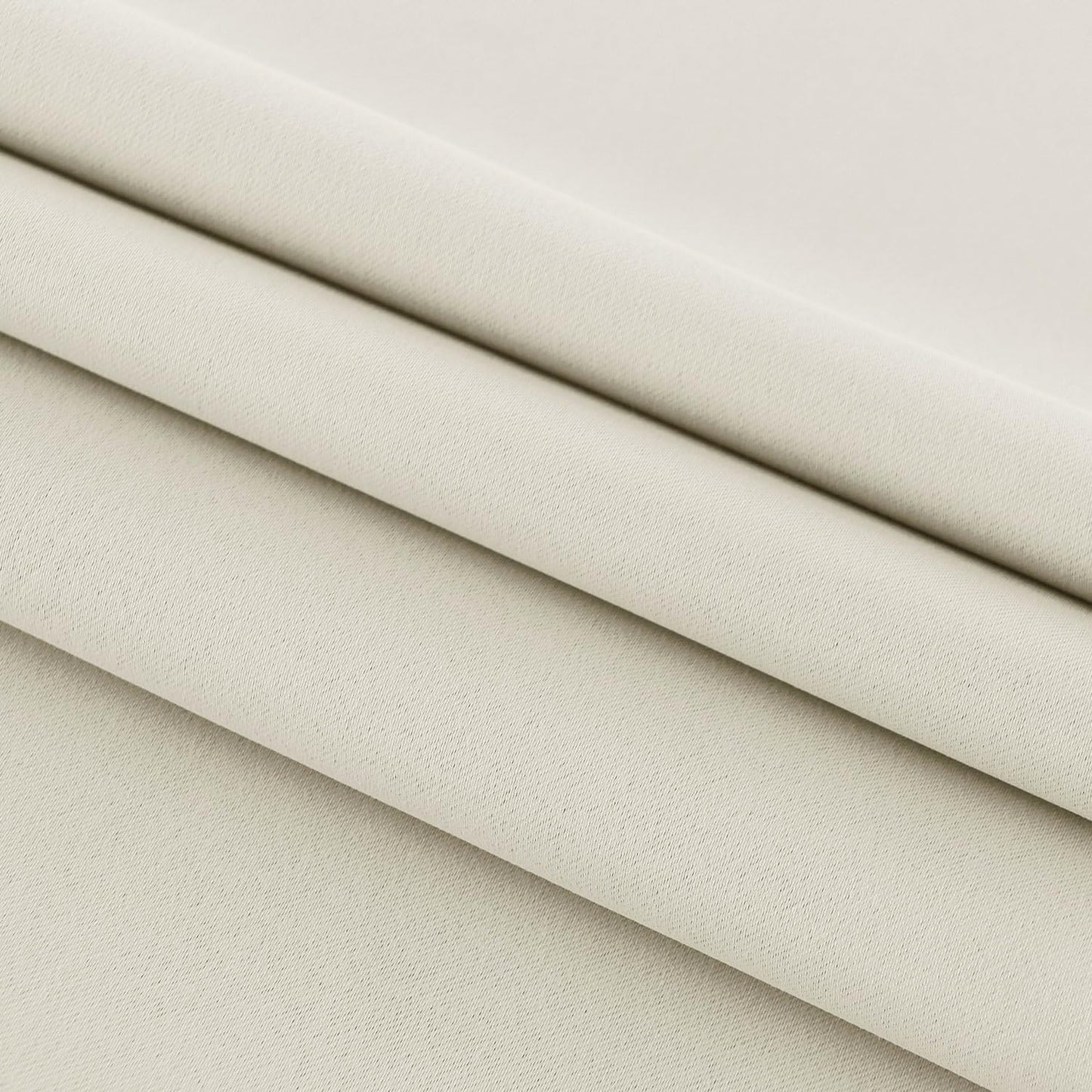 DWCN French Door Curtains – Rod Pocket Thermal Blackout Curtain for Window/Patio Doors/Doorways/Classroom/Kitchen for Privacy, 36W by 80L Inches, 1 Panel with Tieback, Light Beige