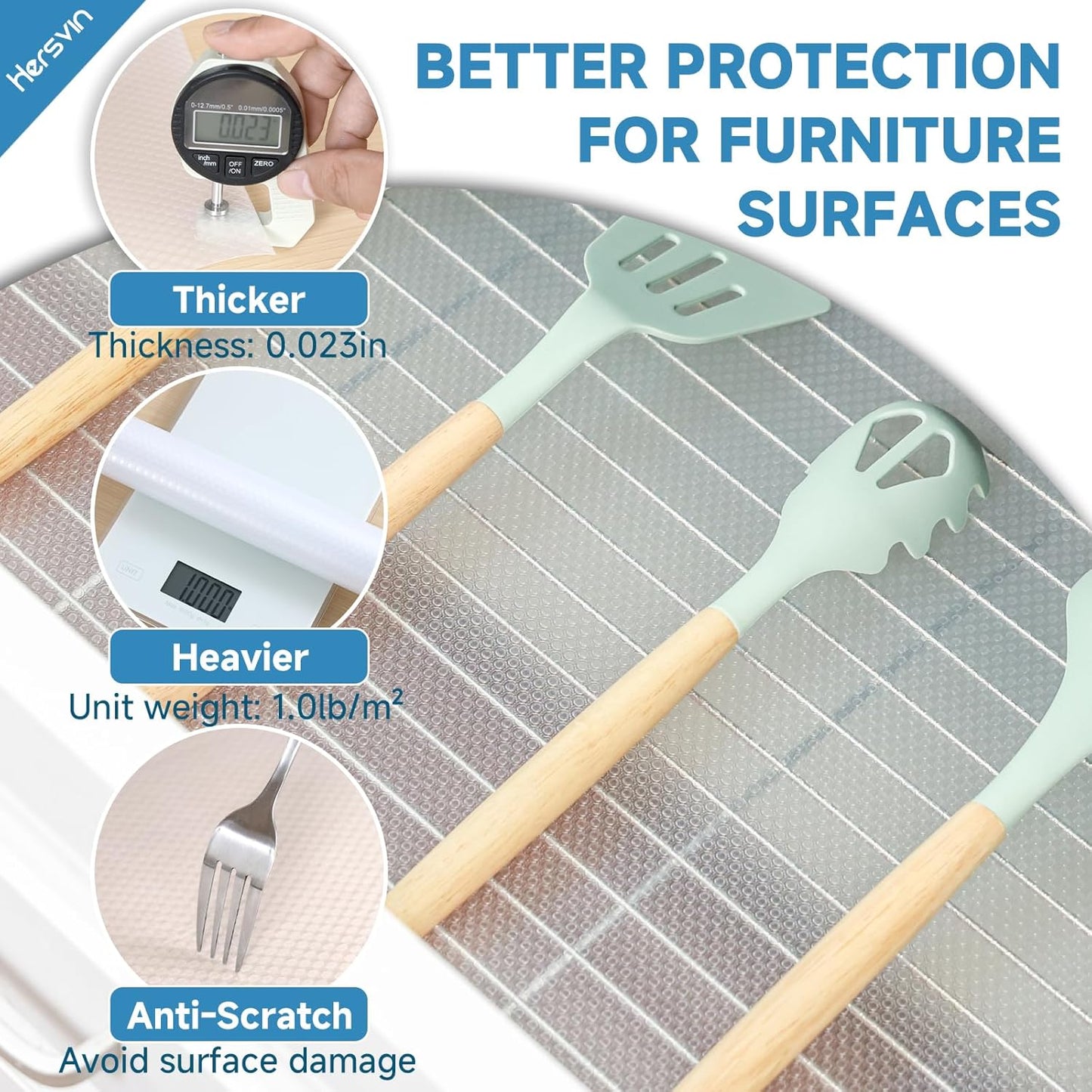 Shelf Liners 14 in x 20 ft EVA Drawer Mats, Non-Adhesive Cupboard Protector, Kitchen Cabinet Lining Fridge Liner (Clear Flat Dot, 35.6x610cm)