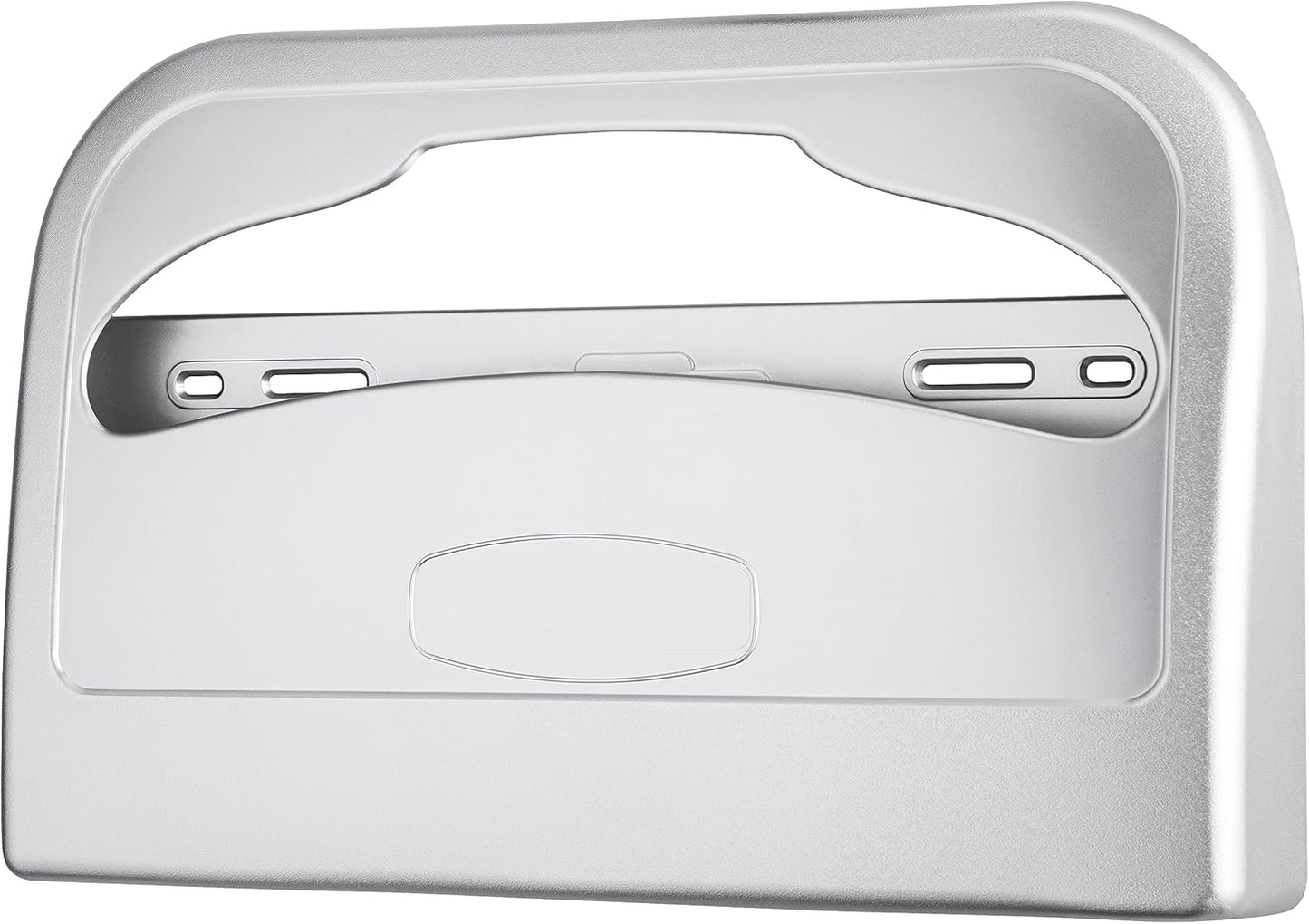 EZbrnd Wall Mount Half-Fold Toilet Seat Cover Dispenser for Commercial/Washroom/Office, Seat Cover Paper Sold Separately, Spray Silver, 3100S-EZ