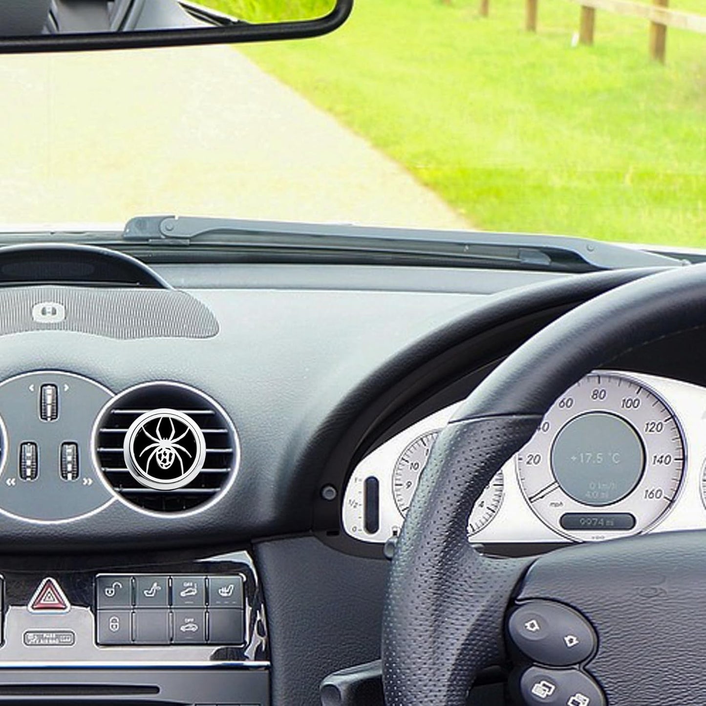 Car Diffuser Vent Clip 30mm Aromatherapy Essential Oil Automotive Diffuser Air Fresheners Vent Clips Car Accessories for Women Birthday Gifts (Spider)