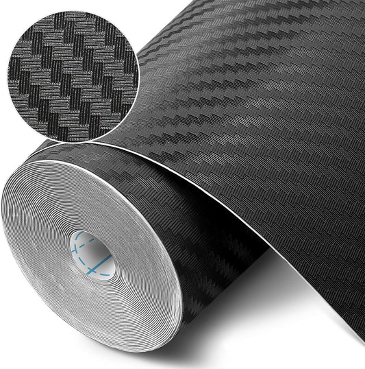 Self-Adhesive Shelf Liner Kitchen Liner, Waterproof Backed Paper Easy Peel and Stick Contact Liner Without Residue for Decor Your Desk Surface, Kitchen Countertops (Black, 23.6 x 393.7 inches)