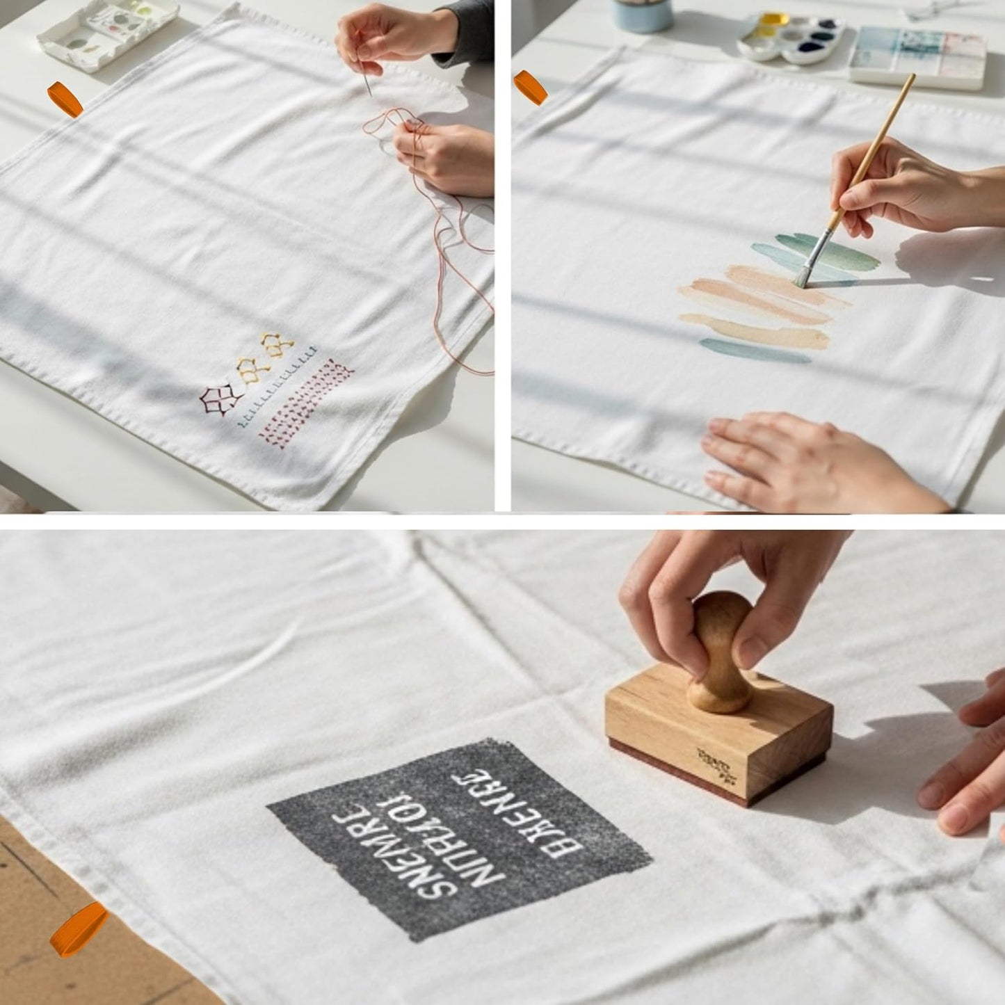 7-Pack Flat Flour Sack Towels – 100% Cotton Kitchen Dish & Tea Towels for Crafting, Embroidery, Baking & Bread Proofing – Thick, Absorbent, Quick-Drying – White (28x28)