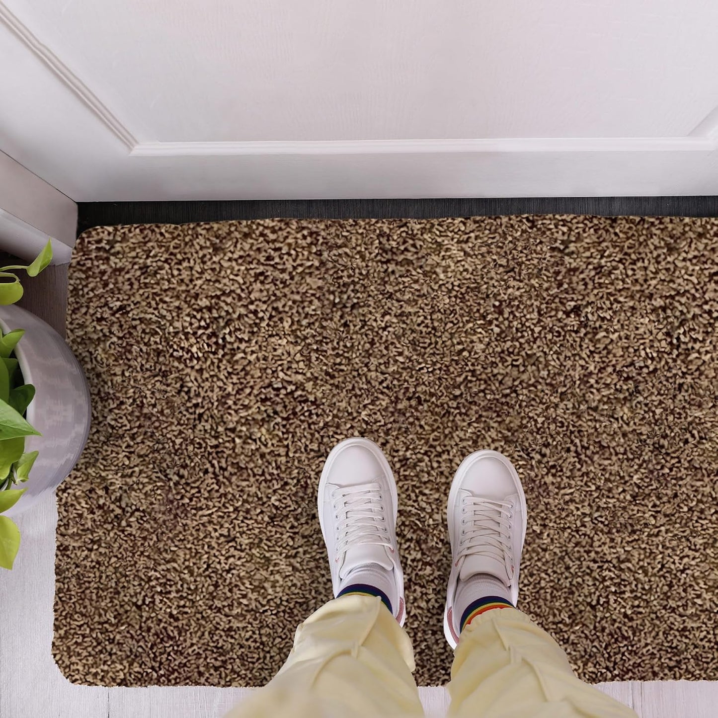 Premium Microfiber Indoor Door Mat – 20"x30" Washable Entry Mat, Non-Slip, Waterproof Backing, Super Absorbent, Low Profile Entryway Doormat for Indoor Entrance