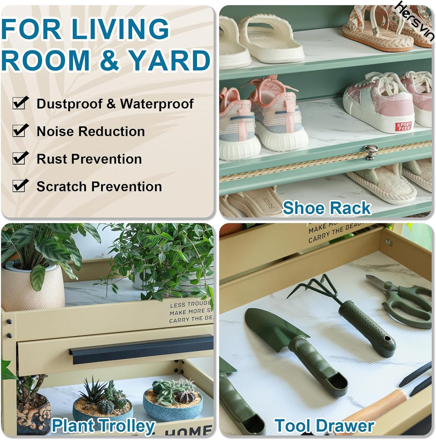 Shelf Liners 20 in x 20 ft EVA Drawer Mats, Non-Adhesive Cupboard Protector, Kitchen Cabinet Lining Fridge Liner (White Marble Stripe, 50.8x610cm)