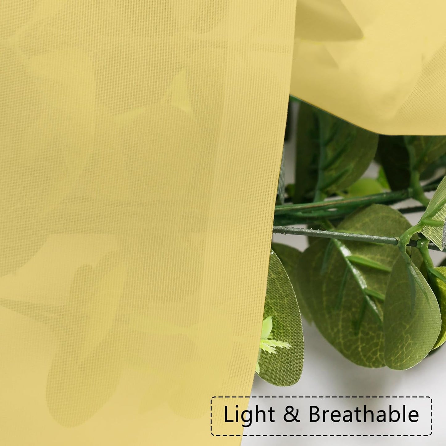 Chyhomenyc Sheer Valances for Windows 2 Pack, Small Valance for Living Room Bathroom Cafe Laundry Basement, Lightweight Rod Pocket Voile Curtain, Mustard Yellow, 42Wx14L Inches