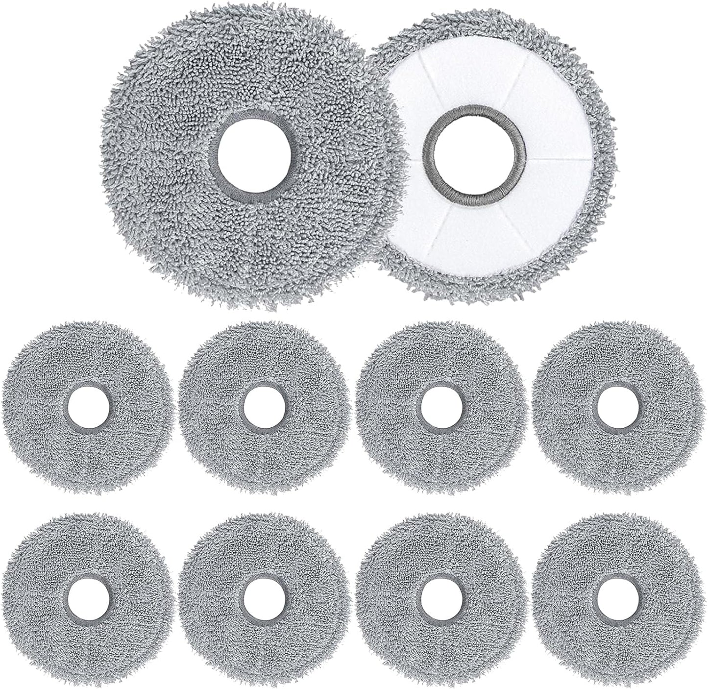10 Pack Mop Pads for Dreame X40 Ultra/X40 Master/L40 Ultra/L10s Plus/L10s Pro Gen 2/L30 Ultra/X30 Ultra/L20 Ultra/L10s Pro Ultra/X50 Ultra Vacuum Cleaner, Microfiber Mop Cloth Replacement Accessories