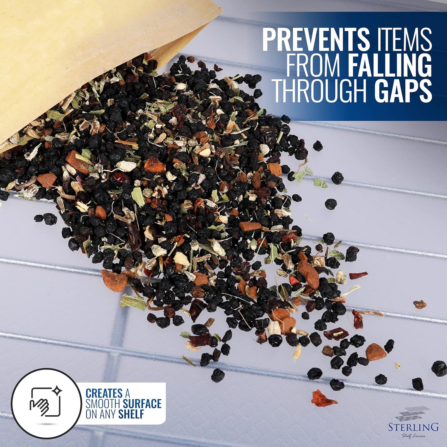 Sterling Shelf Liners for Wire Shelf System - Plastic Wire Shelving Shelf Mats - Clear, 24x48 Inch 4pcs