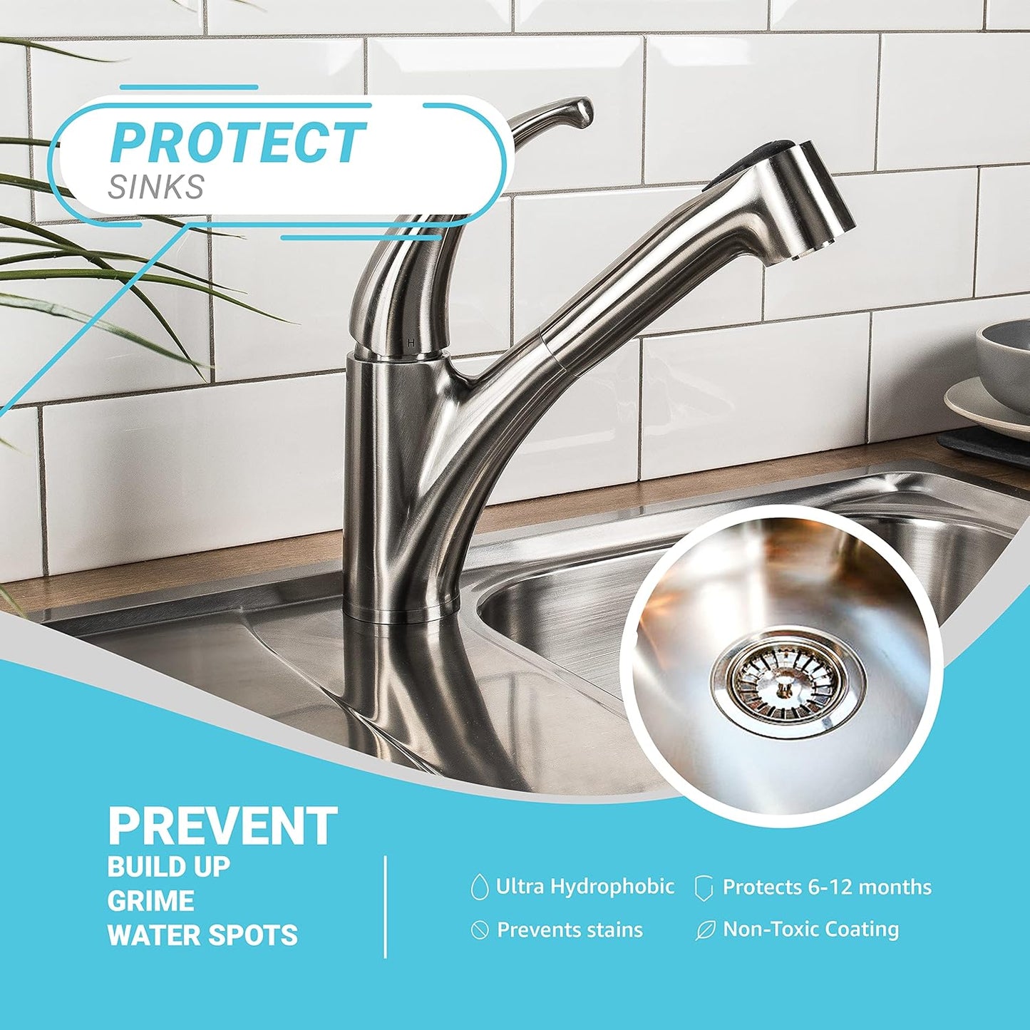 Lifeproof 2-Pack Ceramic Coating Spray Kit - Shine, Seal & Protect Kitchen & Bath Surfaces, Repels Stains & Grime