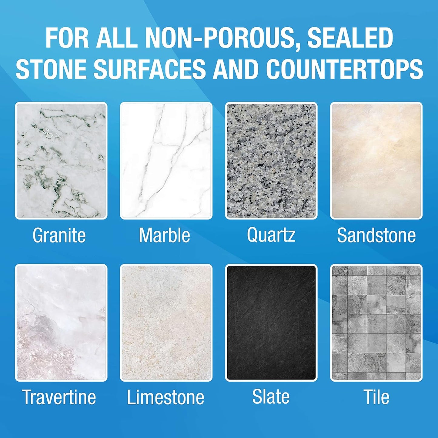 MiracleWipes for Granite & Stone, Clean, Protect, Polish Stone, Marble, Quartz, Slate, Tile, Laminate Surfaces in Kitchen and Bathroom - 30 Count
