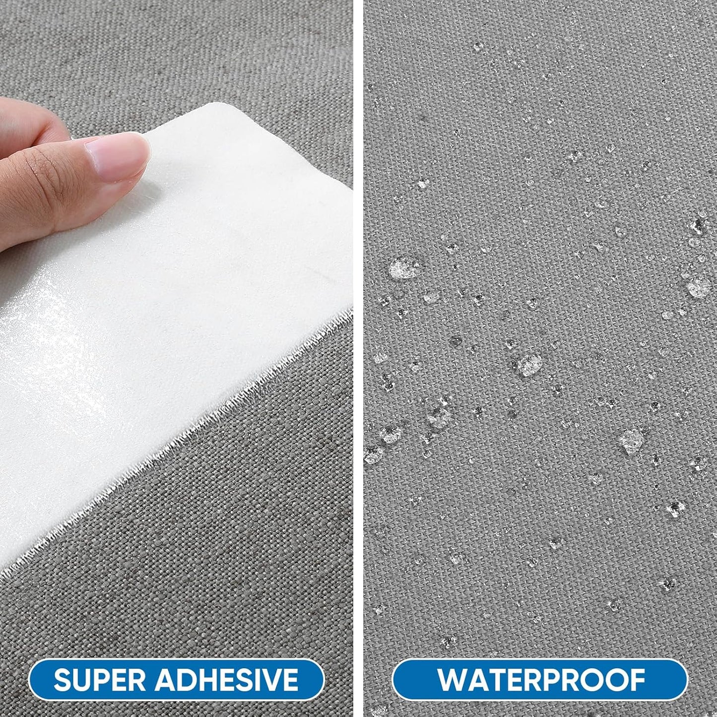 Oversized Canvas Patch 16 "x31, Self-Adhesive Waterproof Canvas Patch Set for Repairing Tents, Couch, Boat Covers, Camping Chairs, Awnings, Car Seats.（Gray）