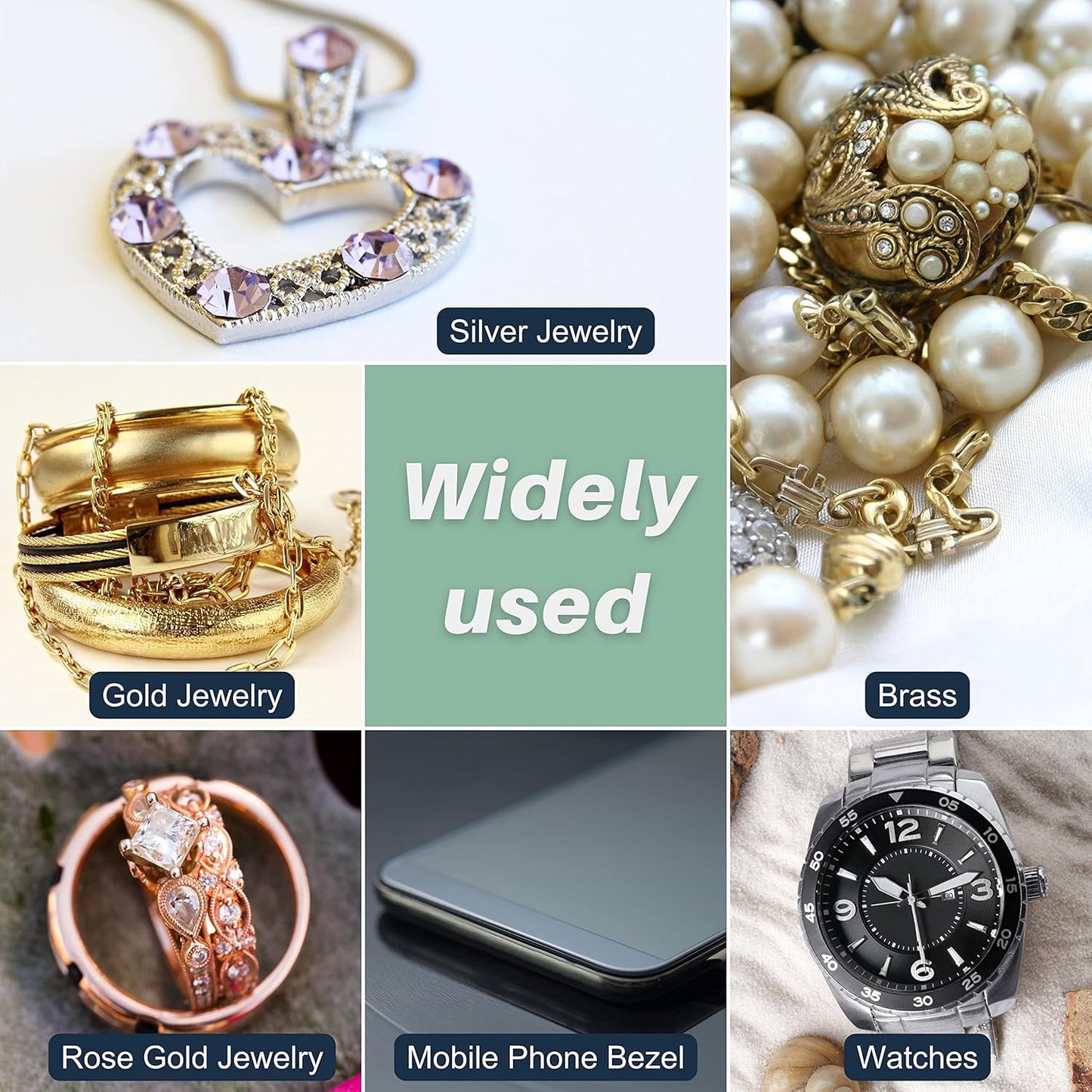 CATIFLIN 20pcs Scratch Removal Silver Polish Sticks, Double-Sided Sanding Sticks, Polishing Sticks for Gold, Rose Gold, Copper, Brass, Alloy and Other Jewelry, Watches, Cell Phones (3.54", 9cm)