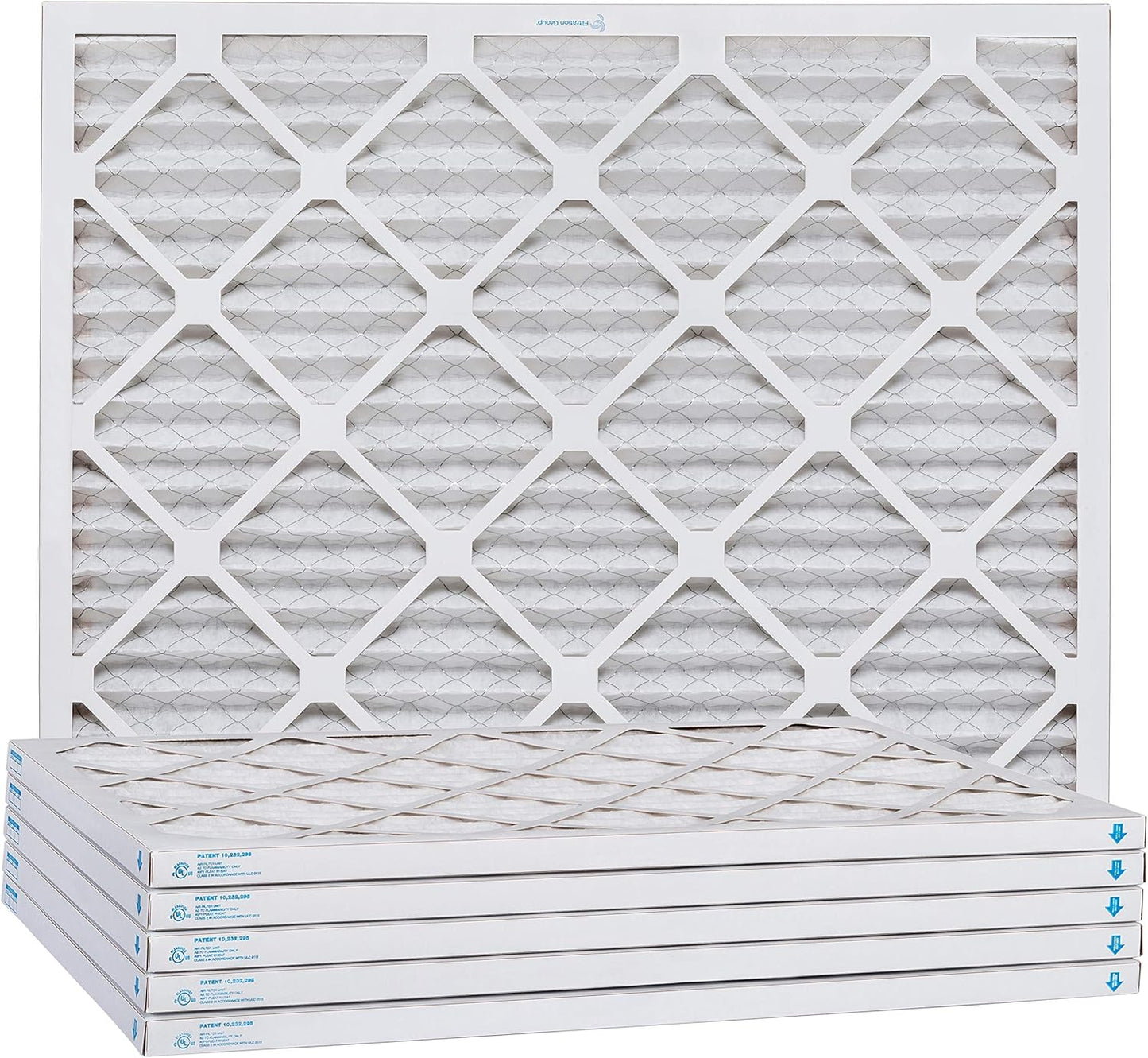 Aerostar 21 1/4x23 1/4x1 MERV 11, Pleated Air Filter, 21 1/4 x 23 1/4 x 1, Box of 6, Made in the USA