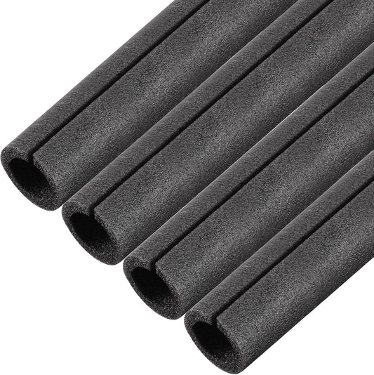 uxcell Foam Tube 1.64 Ft Length 1.37in ID 2.15in OD Hollow Pipe Cover for Protecting Pipes and Heat Preservation Black 4 Pack