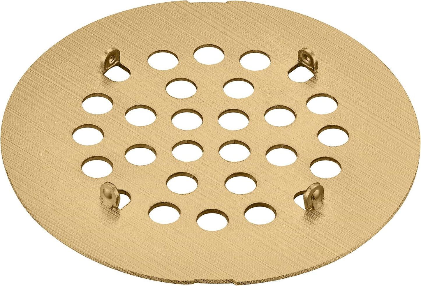 rrajj 4-1/4 (4.25) Inch(108mm) Round Snap-in Shower Floor Drain Cover Replacement Cover (Brushed Gold)