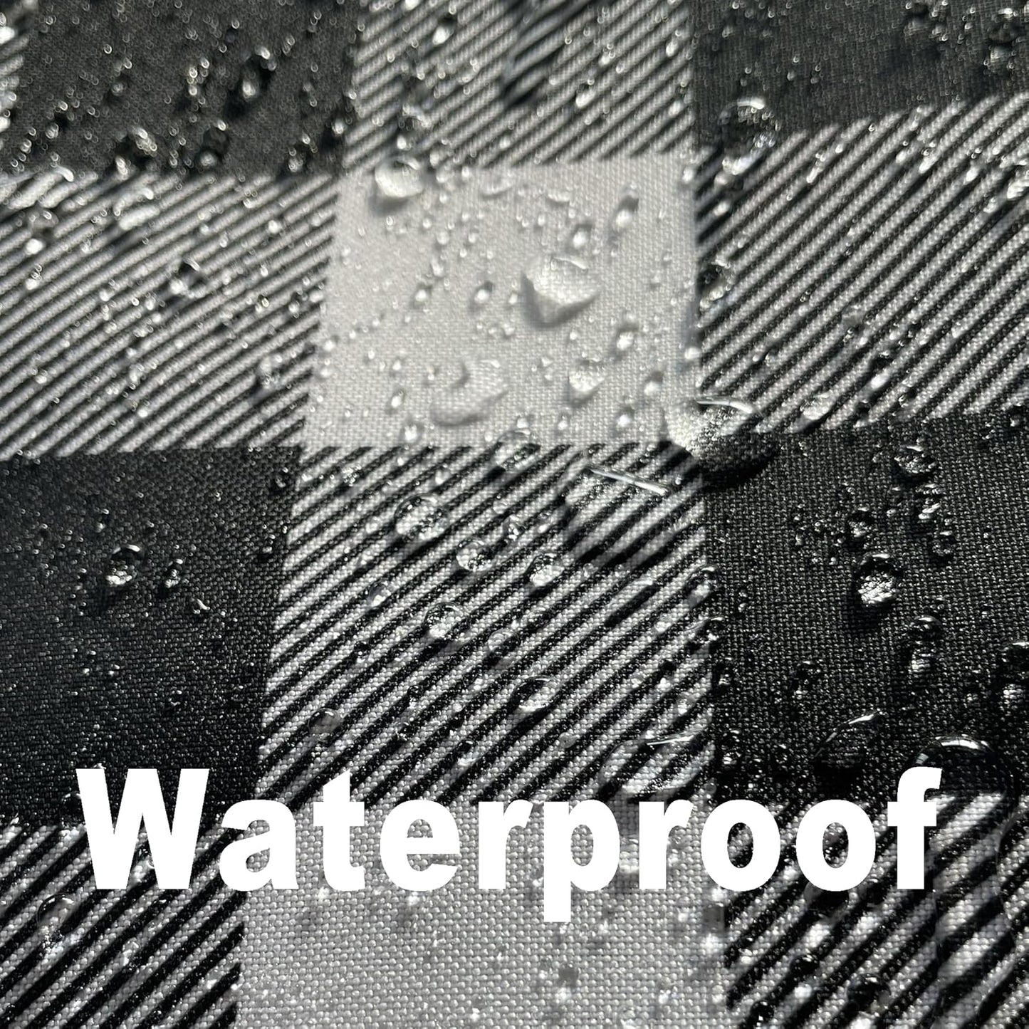 Classic Gingham Tablecloth Fabric - Oblong 58x120 Water Resistant Chequered Pattern Table Cloth for Indoor/Outdoor Use - Tabletop Cover for Birthday, Picnics, Gardens, and Parties