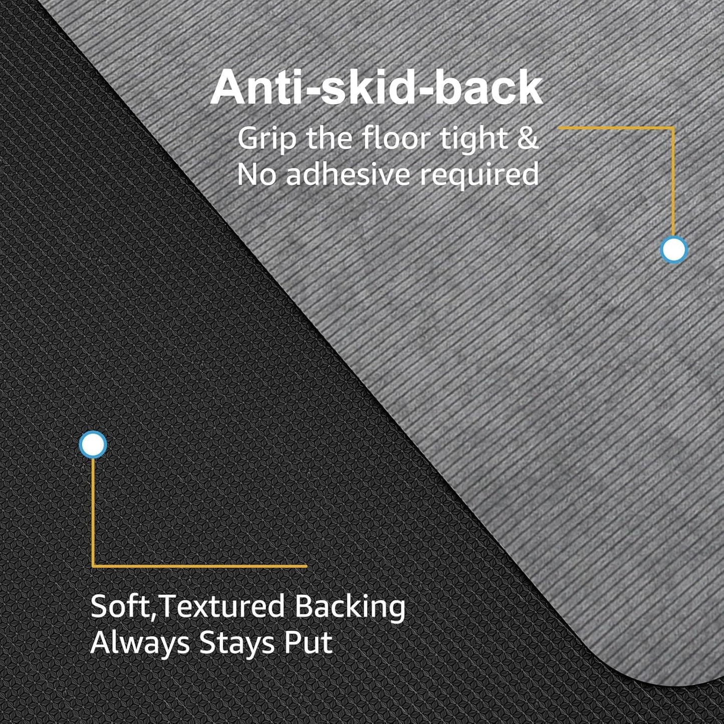 Placoot Desk Chair Mat for Hardwood Floor & Tile 55"x35" Office Chair Mat for Rolling Chairs Large Anti-Slip-Recyclable Material Computer Rug for Office