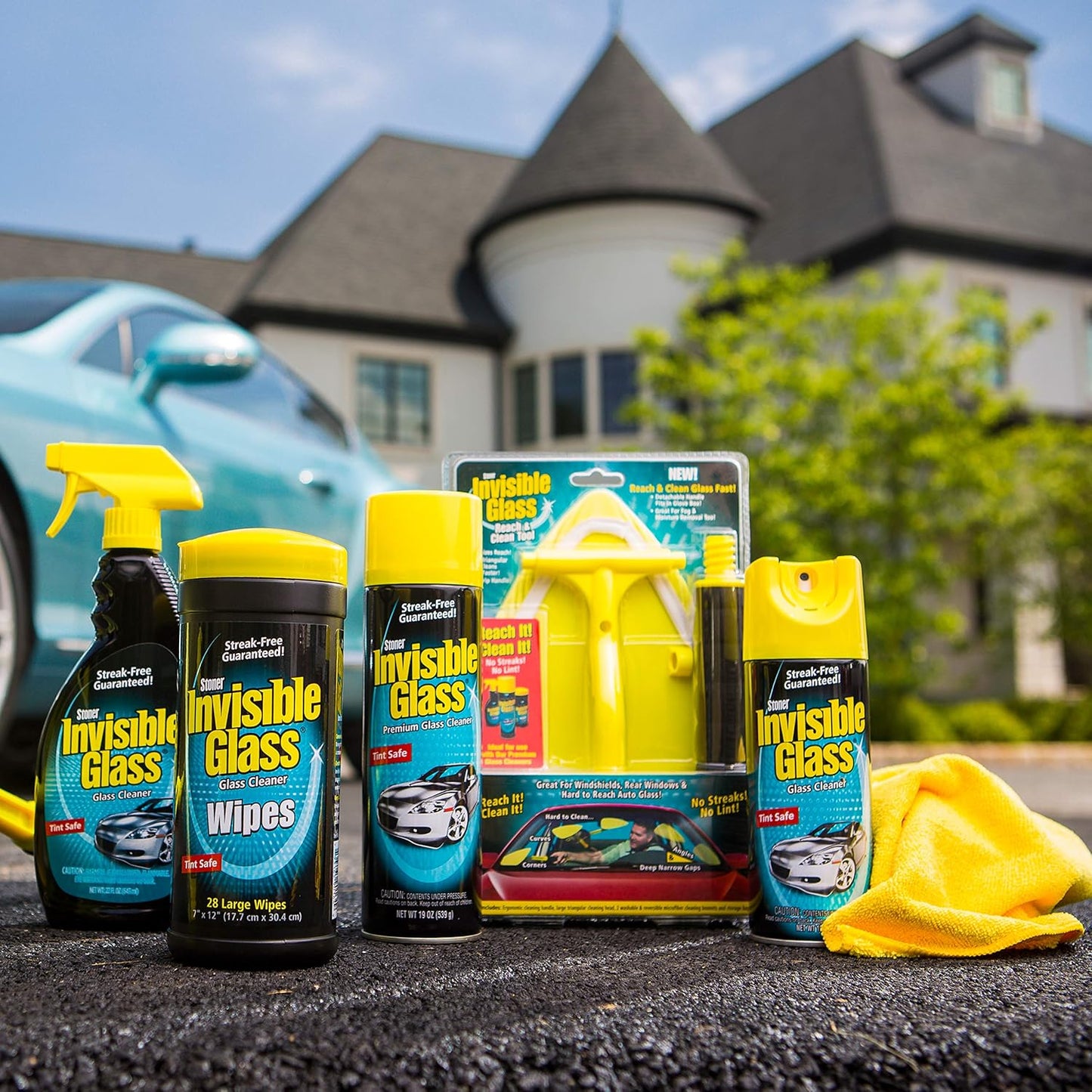 Invisible Glass 91163 Premium Aerosol Glass and Window Cleaner for Auto and Home, Streak-Free, Ammonia-Free, Tint-Safe, 15 oz