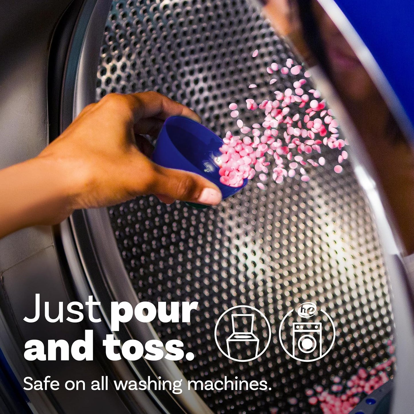 Downy Infusions In-Wash Laundry Scent Booster Beads, BLISS, Sparkling Amber and Rose, 24 oz