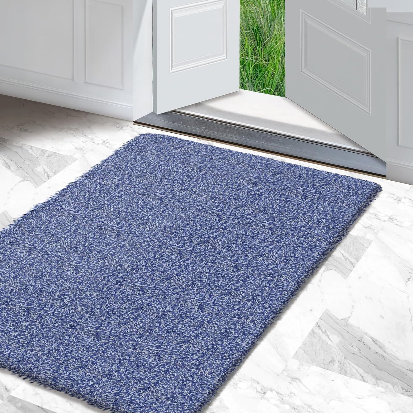 Premium Microfiber Indoor Door Mat – 36"x60" Washable Entry Mat, Non-Slip, Waterproof Backing, Super Absorbent, Low Profile Entryway Doormat for Indoor Entrance