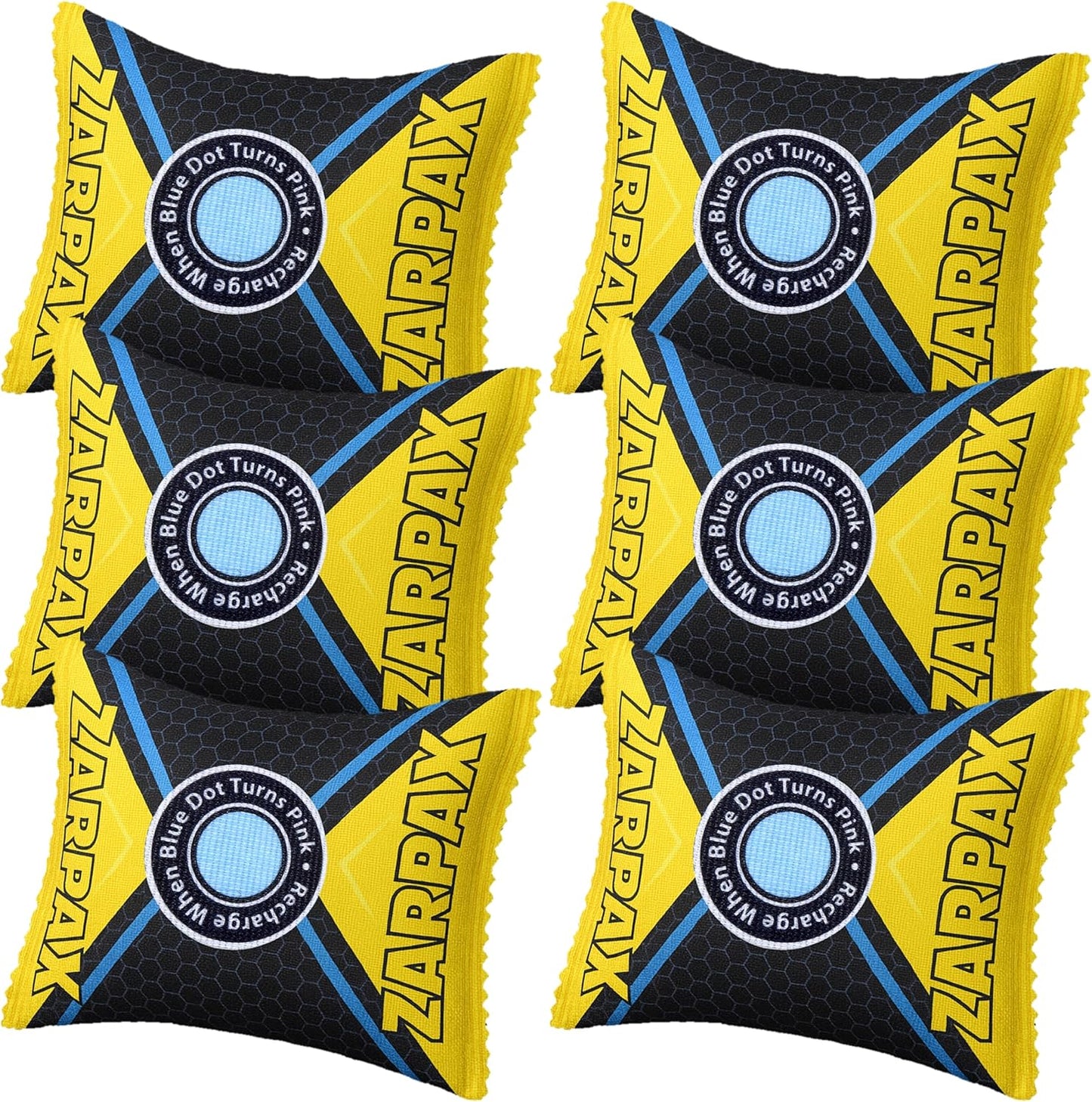 4.4 oz/125g Rechargeable Desiccant Packs Dehumidifier Bag - 6 Pack - Moisture Absorbers For Safes, Car, Bathroom, Storage - Moisture Remover Eliminates Humidity - Reusable Desiccant Bags