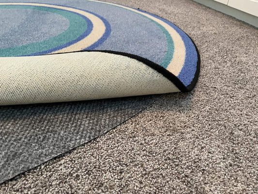 Hold-a-Rug Plush 7' Round Nonskid, Nonslip Rug Pad, Reversible Gripper, ¼ Thick, Safe for All Floors and Carpet, Keep Area Rugs Secure