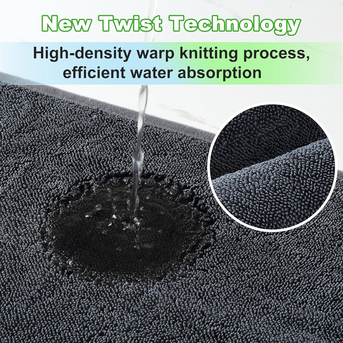 JOYMOOP Microfiber Towels for Cars, 63" x 29.5" Car Drying Towel, Dark Gray Reusable Car Towel, Quick Drying Car Car Microfiber Cleaning Cloth for RVs, SUVs, Trucks