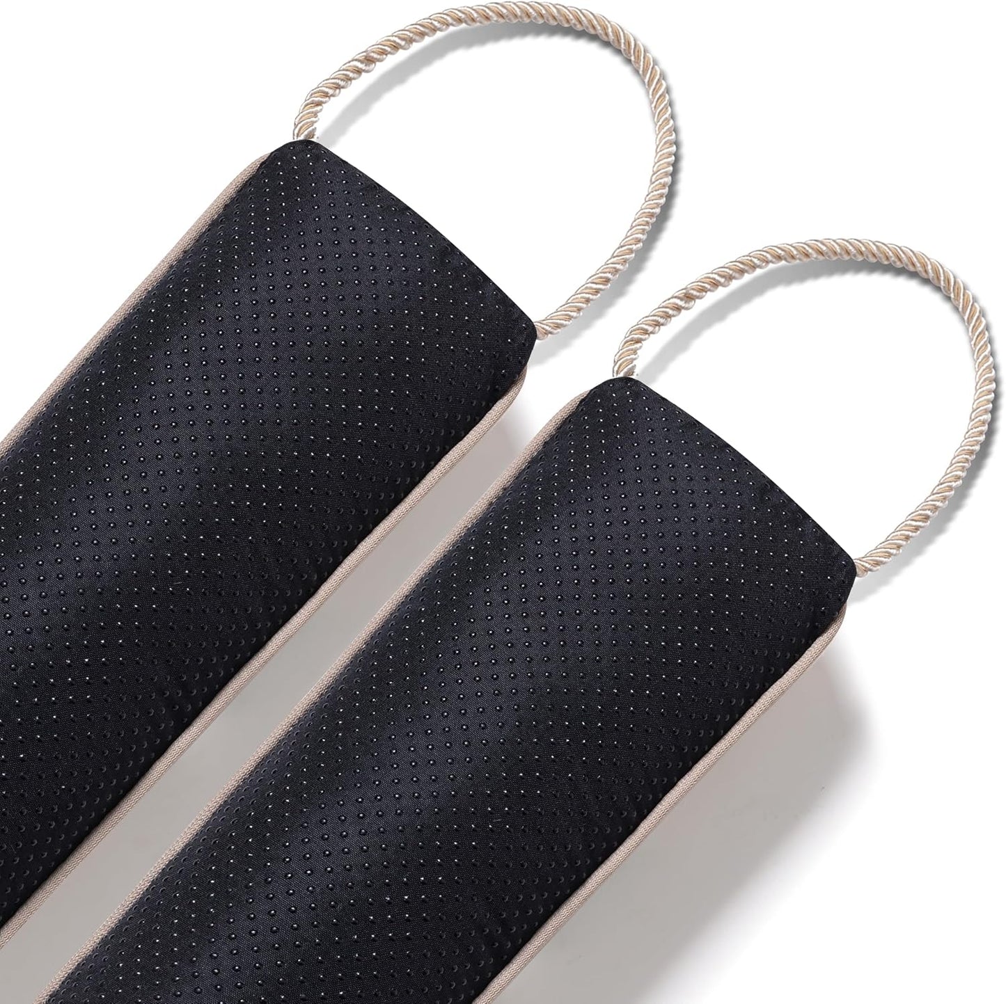 Sunolga 2-Pack 36" Door Draft Stopper Blocks Hot and Cold Air with Removable Washable Cover for Gaps Up to 3", All-Season Seal for Noise, Wind, Door Sweep for Bottom of Door, Home Essentials, Beige