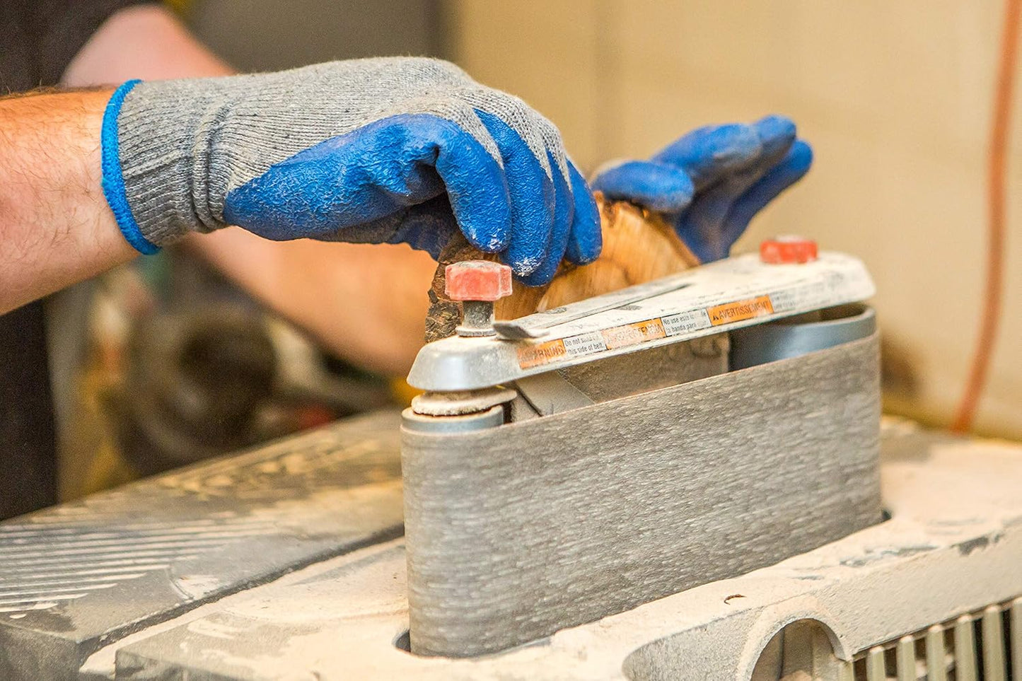 G & F Products 12 Pairs X-Large Rubber Latex Double Coated Work Gloves for Construction, gardening gloves, heavy duty Cotton Blend,3100XL,Blue