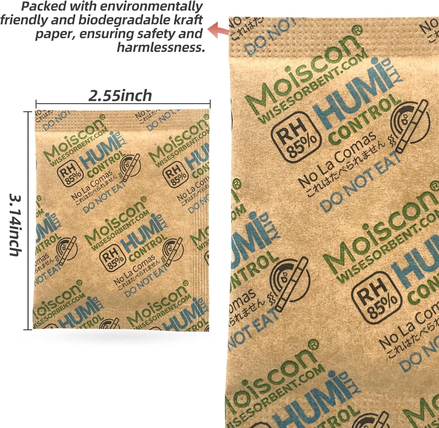 85% RH 15 Pack 8 Gram Two-Way Humidity Control Packs for Wooden Musical Instruments, Size 8 Moisture Control Packets for Bagpipe Reeds, Saxophone Reeds Individually Wrapped