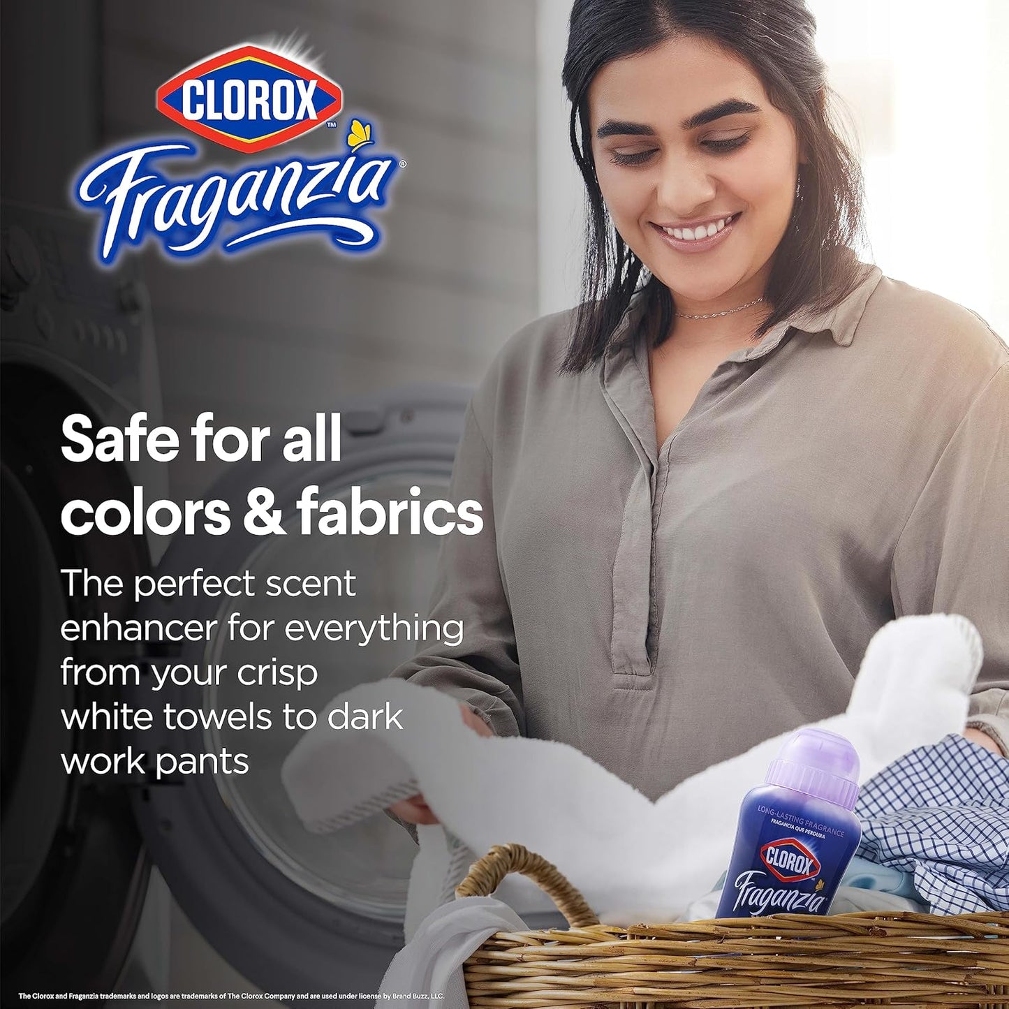 Clorox Fraganzia Laundry Scent Booster Crystals in Lavender with Eucalyptus Scent - Scented In-Wash Freshener Beads for Fresh, Clean, Great Smelling Clothes and Linens, 18 Oz - 2 Pack