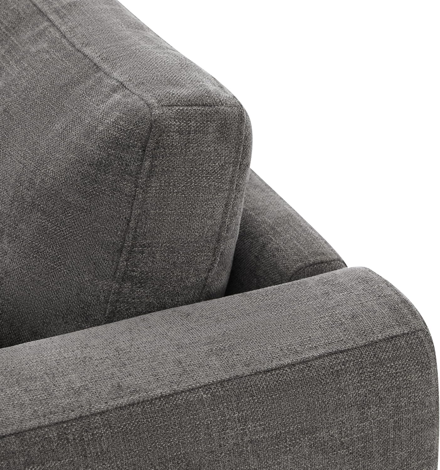 CHITA Small Modular Sectional Fabric Sofa Set, Extra Comfty Loveseat Cloud Couch, FSC Certified Modular Sectional Couch for Living Room, 78 inch Width,2 Seat Modular Sofa, Grey