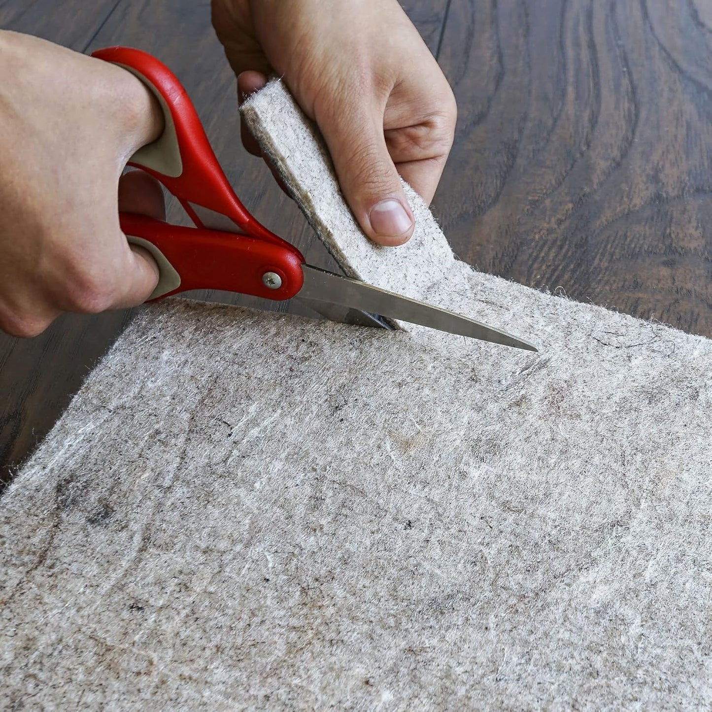 RUGPADUSA - Dual Surface - 8' Square - 1/8" Thick - Felt + Rubber - Non-Slip Backing Rug Pad - Adds Low-Profile Comfort and Protection