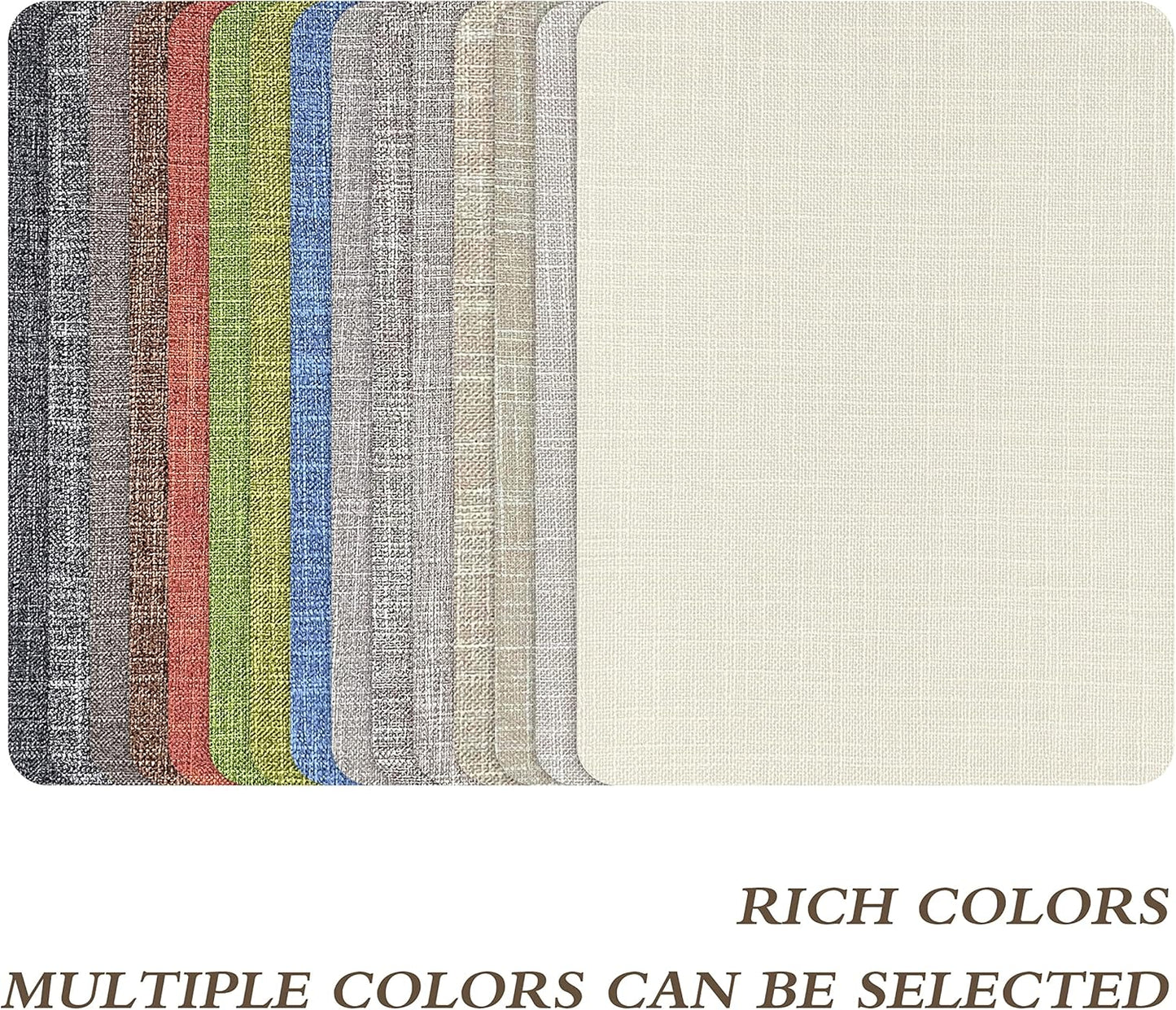 KING MOUNTAIN Fine Linen Repair Patches, 2 PCS, 8" x 11", Dark Grey, Self-Adhesive, Polyester, Rectangular, Linen Patch