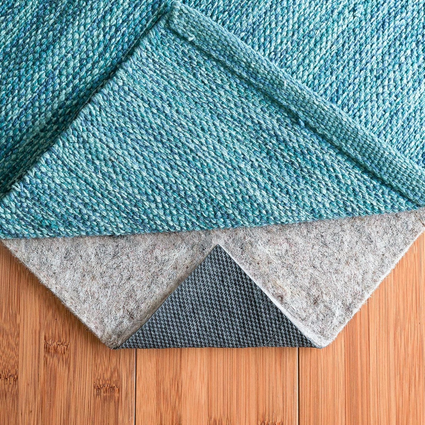RUGPADUSA - Dual Surface - 7'10" x 10'3" - 1/8" Thick - Felt + Rubber - Non-Slip Backing Rug Pad - Adds Low-Profile Comfort and Protection