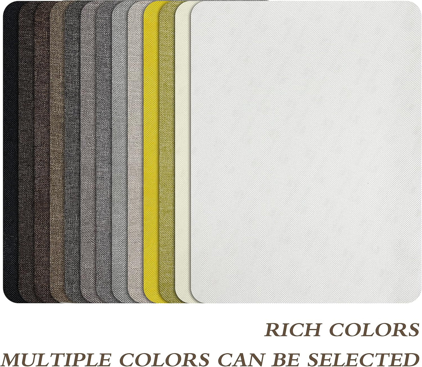 KING MOUNTAIN Fine Linen Repair Patches, Self-Adhesive Linen Fabric Patches, 8X11 inch 2 PCS, Multi Color, Can be Used for Linen Sofa Repair and Linen Clothes Repair(8" x 11"-2PCS,Dark Grey 2.0)
